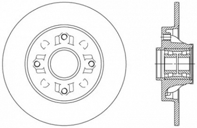 OPEN PARTS bdr238830 -  Тормозной диск